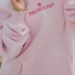 Pink Palm Puff Classic Blush Hoodie