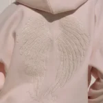 Pink Palm Puff Lacy Angel Pink Pullover Hoodie