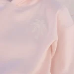 Pink Palm Puff Lacy Pink Hoodie