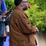 The Invite Seth Rogen Brown Cotton Jacket