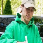 Tom Holland Paris Street Style Green Hoodie