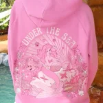 Under the Sea Seashell Pink Hoodie