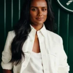 Wimbledon 2026 Simone Ashley Cotton White Jacket