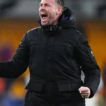 Wolverhampton Wanderers VS Aston Villa Rob Edwards Black Jacket