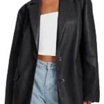 XO Kitty Kitty Black Leather Blazer