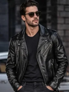 Black Leather Halloween Jacket