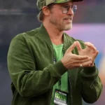 Brad Pitt Festival Green Jacket