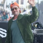 Brad Pitt Spain Festival Green Jacket