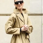 Celine Dion Paris Cotton Trench Coat