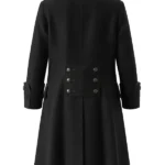 Halloween x Pirate Black Wool Trench Coat