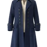Halloween x Pirate Blue Wool Trench Coat
