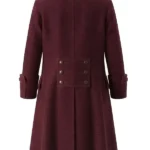 Halloween x Pirate Maroon Wool Trench Coat