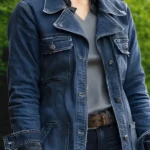 Lauren Cohan The Walking Dead City Maggie Rhee Denim Coat