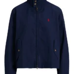 Women’s Ralph Lauren Canvas Stand Collar Blue Jacket