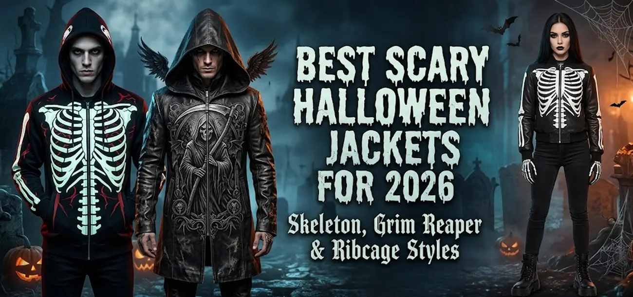 Best Scary Halloween Jackets for 2026 Skeleton, Grim Reaper & Ribcage Styles