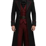 Gothic Victorian Vampire Black Red Tailcoat