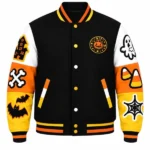 Halloween Spooky Boo Varsity Jacket