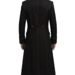 Men Gothic Victorian Vampire Black Red Tailcoat